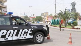 دورية للشرطة وسط بغداد 