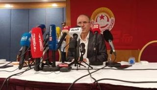 الأمين العام للاتحاد العام التونسي للشغل نور الدين الطبوبي 