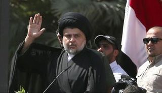 الصدر في تظاهرة مليونية أمام أنصاره -إرشيفية