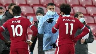 محمد صلاح مع رياض محرز