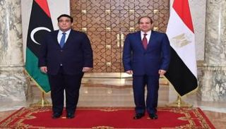 لقاء سابق بين السيسي والمنفي - أرشيفية