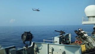 إحدى القطع البحرية التابعة للبحرية الملكية البريطانية