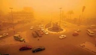 عاصفة ترابية تضرب العاصمة بغداد (أرشيفية)