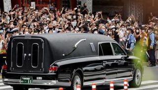 مشهد من تشييع جنازة شينزو آبي- رويت