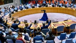 جانب من تصويت مجلس الأمن لتمديد مهمة البعثة الأممية في الحديدة