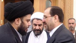 الصدر والمالكي في لقاء جمعهما قبل 15 عاماً