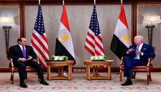 الرئيس المصري ونظيره الأمريكي