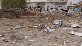 جانب من التفجير في محيط الفندق