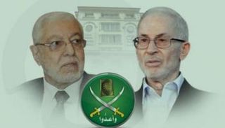 إبراهيم منير القائم بأعمال المرشد وخصمه محمود حسين الذي يتزعم جبهة إسطنبول