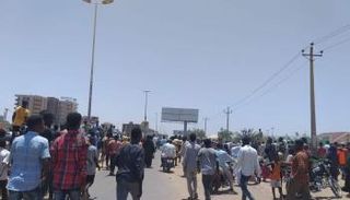 جانب من مظاهرات الثلاثاء بالخرطوم