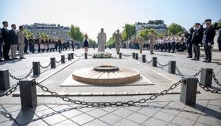 جانب من زيارة الشيخ محمد بن زايد آل نهيان إلى فرنسا