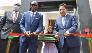 وزيرا خارجية المغرب وتوجو خلال الافتتاح