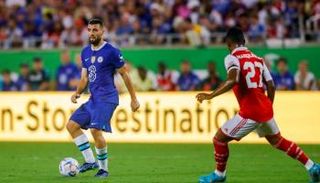 من مباراة أرسنال وتشيلسي الودية