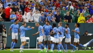 من مباراة مانشستر سيتي وبايرن ميونخ