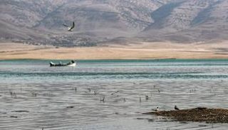 مياه بحيرة دوكان تقلصت بشدة