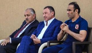سيد عبد الحفيظ مع رئيس الأهلي ونائبه