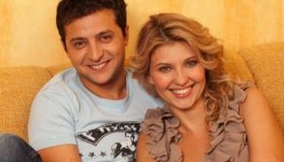 زيلينسكي وزوجته فى صورة أرشيفية