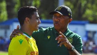 مصطفى محمد مع مدرب نانت