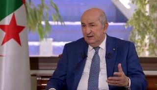 الرئيس الجزائري خلال المقابلة مع وسائل إعلام محلية