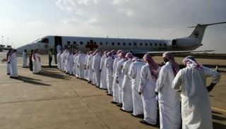 أسرى حوثيين تم اطلاق سراحهم من قبل التحالف مؤخرا