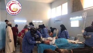 إسعاف المصابين بمركز سبها الطبي