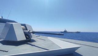 جانب من التدريب البحري المصري اليوناني المشترك