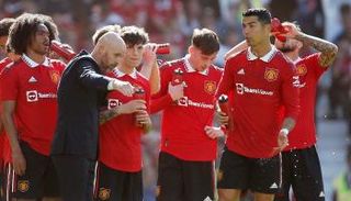 كريستيانو رونالدو وتين هاج في مانشستر يونايتد