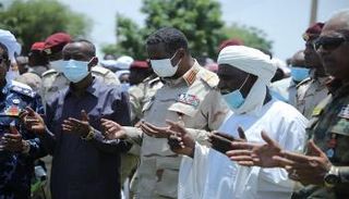 نائب رئيس مجلس السيادة الانتقالي خلال تشييع ضحايا الكمين