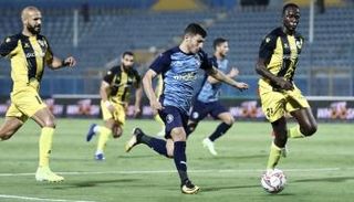 من مباراة بيراميدز والمقاولون في الدوري المصري