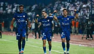 فرحة الزمالك بالفوز على الجونة في الدوري المصري