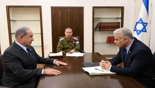 لقاء يائير لابيد مع بنيامين نتنياهو