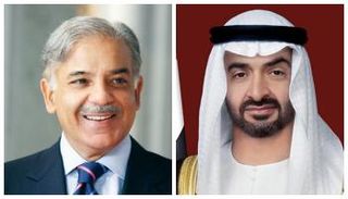 الشيخ محمد بن زايد آل نهيان ورئيس الوزراء الباكستاني