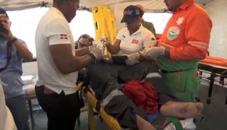 أحد العاملين بعد الخروج من المنجم