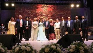 جانب من حضور حفل افتتاح مهرجان الفحيص 2022