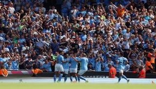 فرحة مانشستر سيتي 