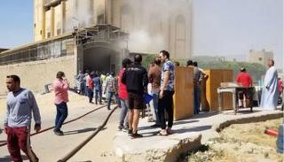 الحريق لم يسفر عن وقوع إصابات بشرية
