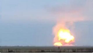 جانب من فيديو متداول للانفجارات