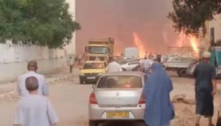 حريق في الجزائر