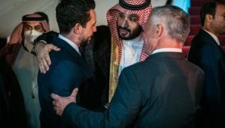 الأمير محمد بن سلمان برفقة العاهل الأردني وولي عهده - أرشيفية