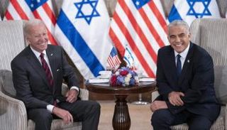 الرئيس الأمريكي جو بايدن ورئيس الوزراء الإسرائيلي يائير لابيد- أرشيفية