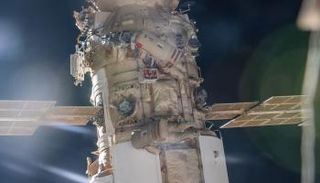 لقطة من مهمة سير في الفضاء 