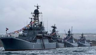 قطع بحرية تابعة للأسطول الروسي بالبحر الأسود