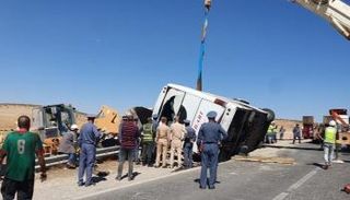 فاجعة انقلاب حافلة خريبكة في المغرب