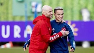 البرازيلي أنتوني مع إريك تين هاج