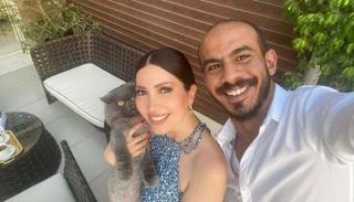 نسرين طافش وزوجها شريف الشرقاوي
