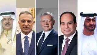 قادة الإمارات ومصر والأردن والعراق والبحرين