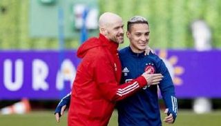 إيريك تين هاج وأنتوني في أياكس أمستردام