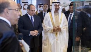 الشيخ محمد بن زايد آل نهيان والرئيس المصري عبدالفتاح السيسي