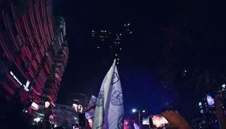 احتفالات جماهير الزمالك بالتتويج بالدوري المصري