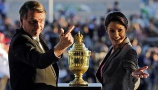 رئيس البرازيل وزوجته مع القلب المحنط